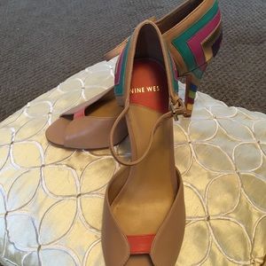 Nine West peep-toe heels